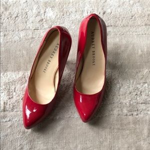 Patent Red Audrey Brooke Heels